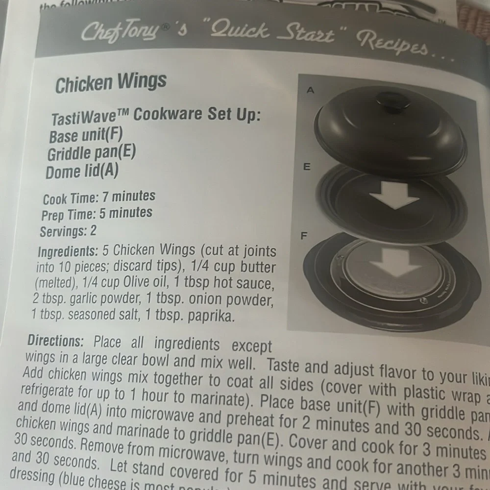 Tastiwave Cookware by Chef Toni. Microwave cooking. New in box. Quick co…